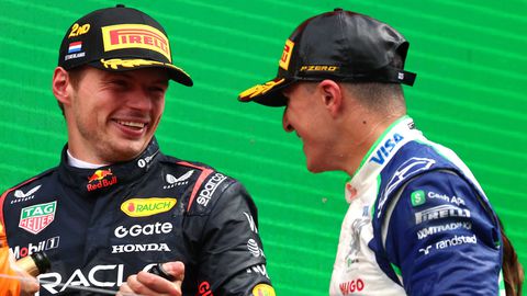 Max Verstappen en Isack Hadjar © Getty Images