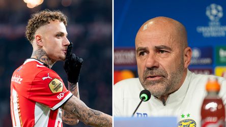 Peter Bosz over gebaartje van 'goed en fijn mens' Noa Lang: 'Soms is er frustratie'