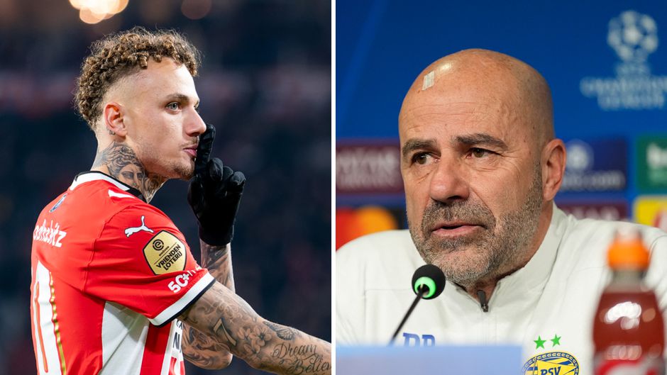 Peter Bosz over gebaartje van 'goed en fijn mens' Noa Lang: 'Soms is er frustratie'