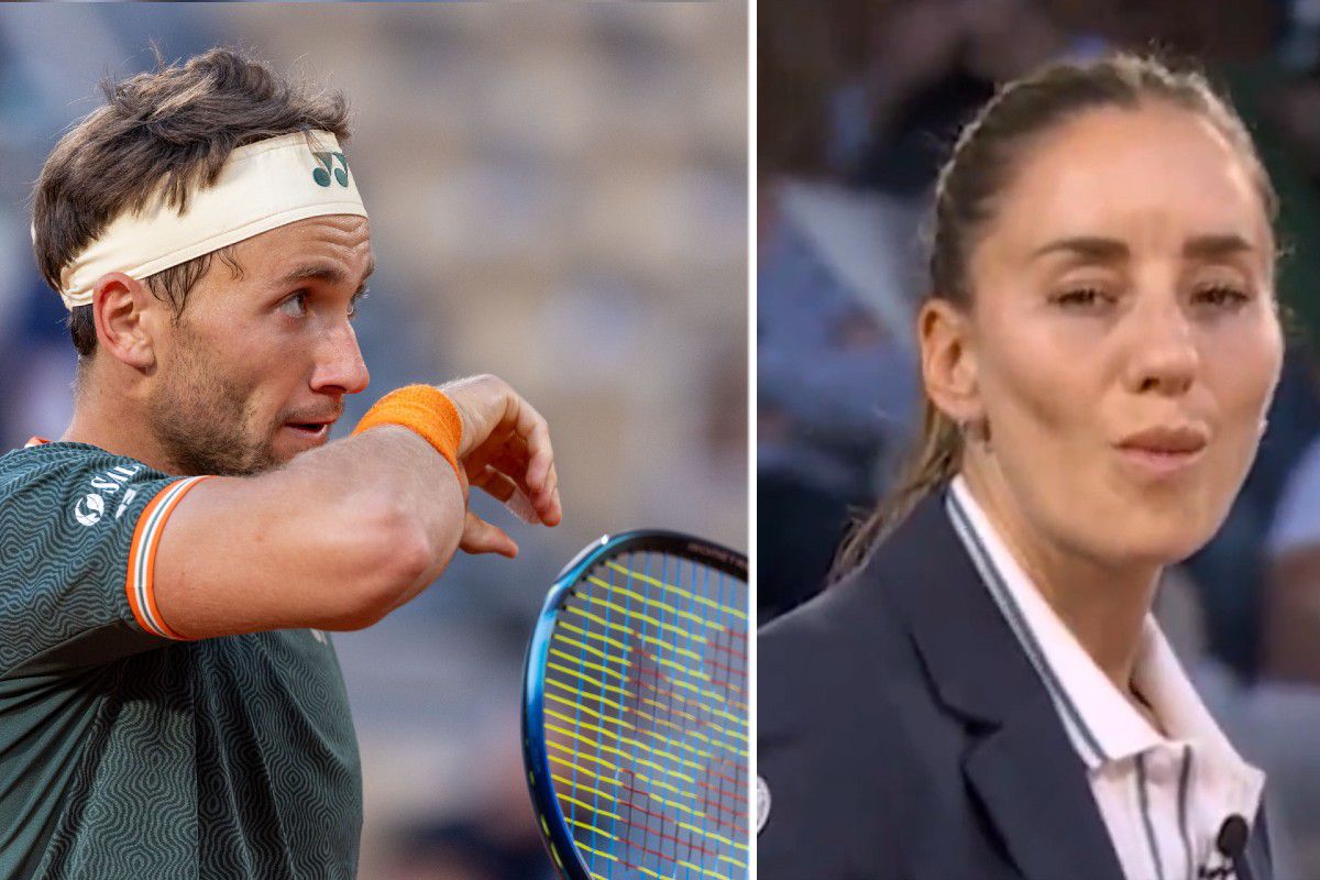 Verliefde blik umpire richting toptennisser maakt tongen los op Roland Garros: 'Vind iemand die zo naar je kijkt'