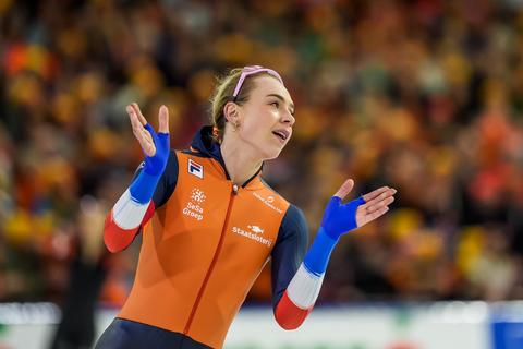 Schaatstopper Joy Beune haalt dierbare herinneringen op: 'Dit heb ik nog wel op film'