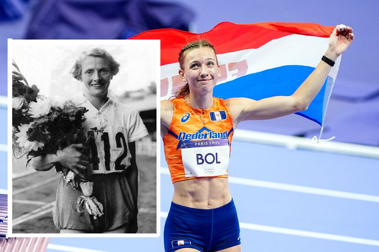 Femke Bol heeft evenveel olympische medailles als atletieklegende Fanny Blankers-Koen