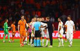 Julian Nagelsmann, de bondscoach van Duitsland, was na afloop van het duel met Nederland woest op de scheidsrechter. ©Getty Images