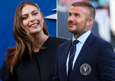 Maria Sharapova en David Beckham. Getty Images