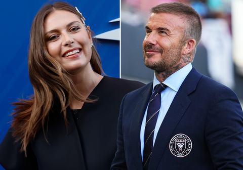 Tennisicoon Maria Sharapova duikt op met ex-topvoetballer David Beckham