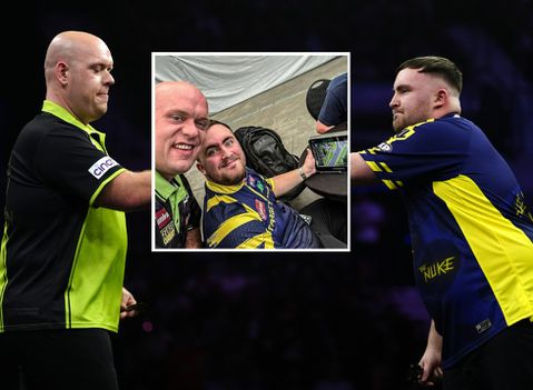 Opmerkelijk beeld van topdarters Michael van Gerwen en Luke Littler: 'Zo is hij niet'