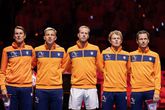 Het Nederlandse Davis Cup-team tijdens de Finals van vorig jaar. © Getty Images