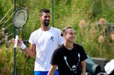 Novak Djokovic en Aryna Sabalenka. © Getty Images.
