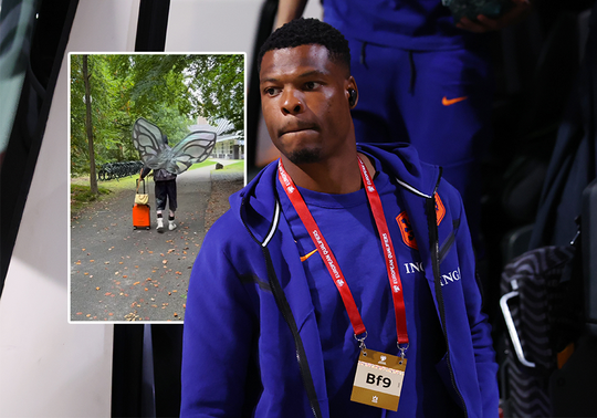 Denzel Dumfries verwelkomt 'nieuwe aanwinst' bij Oranje: 'Gelijk de beste outfit'