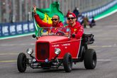 Lewis Hamilton en Charles Leclerc in Brazilië.

© GettyImages