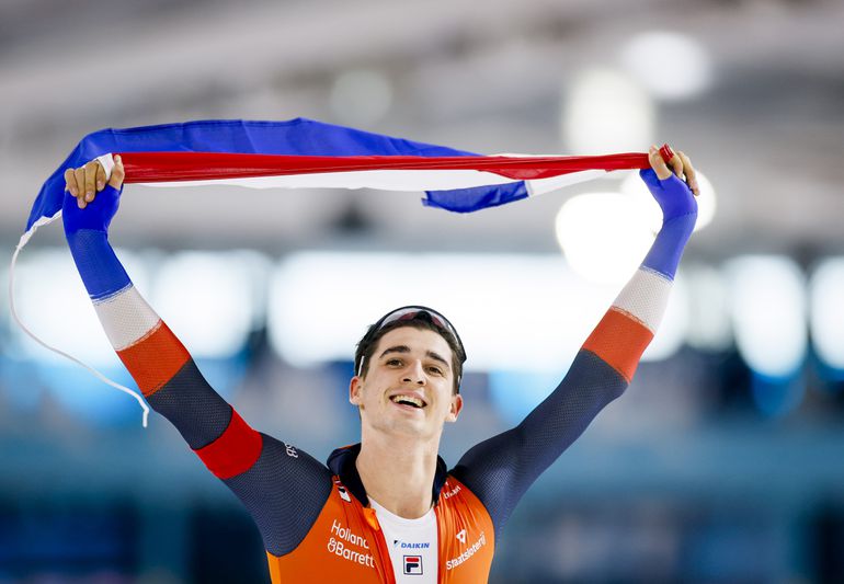 Superieure Jenning de Boo nieuwe Europees kampioen sprint, volledig Nederlands podium