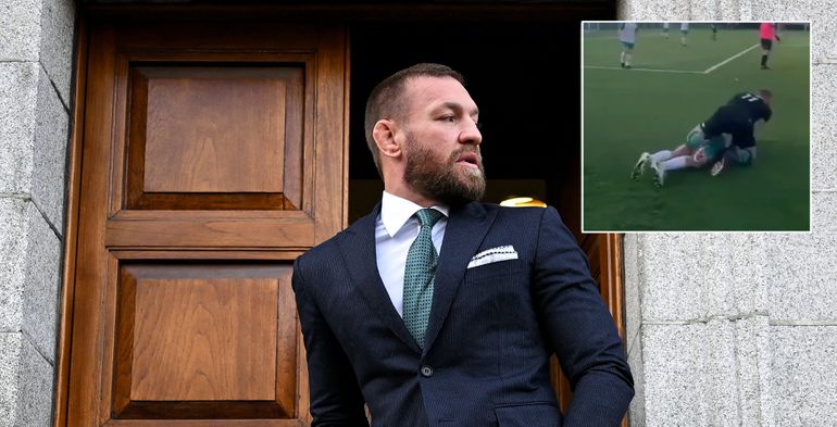 Veelbesproken Conor McGregor maakt dreigement waar op voetbalveld: 'Ik breek kaken'