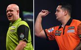 Michael van Gerwen heeft het meeste talent van alle Nederlandse darters, maar verrassend genoeg komt achter hem Jeffrey de Zwaan! ©Getty Images, beeldbewerking Sportnieuws.nl.