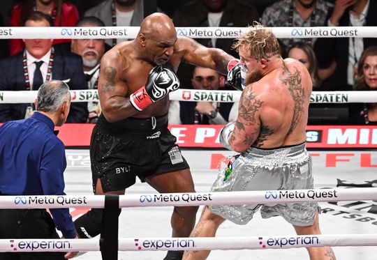 Jake Paul loog over controversieel gevecht met bokslegende Mike Tyson: 'Dat is bij beiden niet gebeurd'