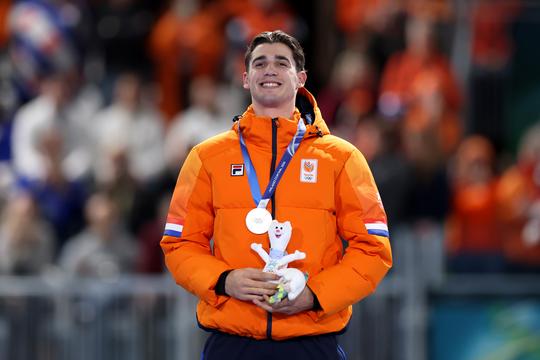 Topschaatser Jenning de Boo gelukkig met zilver na 'bijna perfecte' race op Winterspelen: 'Dit is wat ik moest doen'
