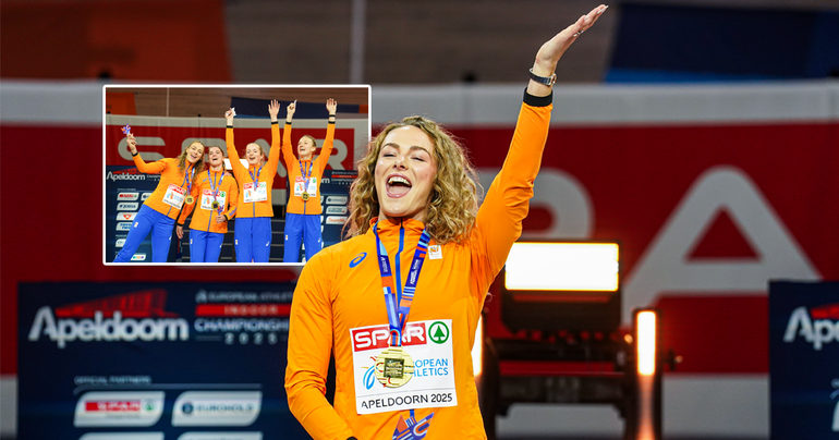 Goudhaantje Lieke Klaver liep bijzondere ontmoeting mis op EK atletiek: 'Toen is hij naar huis gegaan'