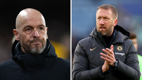 Weer zagen Britse media aan stoelpoten van Erik ten Hag bij United: 'Gesprekken met opvolger zijn al geweest'