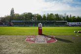 Het stadion van FC Dordrecht. © Getty Images