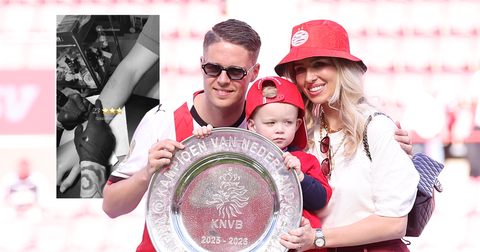 Joey Veerman laat derde kampioenschap met PSV vereeuwigen, vriendin deelt beelden van bijzondere tattoo