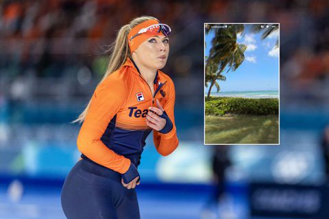 Topschaatsster Jutta Leerdam slooft zich tijdens vakantie op adembenemende locatie uit