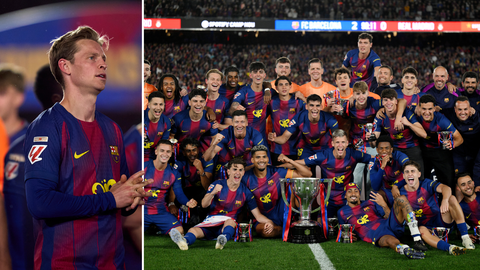 Frenkie de Jong straalt na kampioenschap met FC Barcelona: 'Alle titels zijn speciaal, maar deze nog meer'