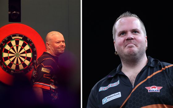 Raymond van Barneveld en Dirk van Duijvenbode sneuvelen in zicht van de finale van Players Championsip 9