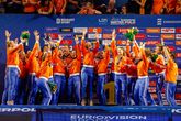 De waterpolosters op het Europees kampioenschap. © Getty Images