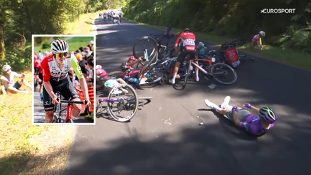 Franse wielrenner toont 'ergste schaafwond ooit' na valpartij in Tour: 'Dat gaat vreselijk voelen'
