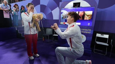 'Ze zei ja!': recordaantal aanzoeken tijdens de Olympische Spelen in de stad van de liefde