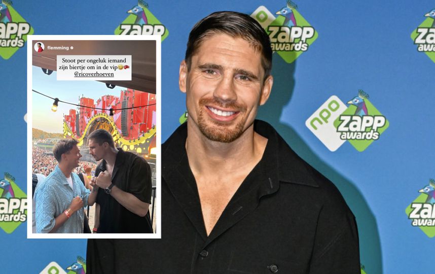 Wereldkampioen Rico Verhoeven krijgt het 'aan de stok' met bekende artiest tijdens festival image