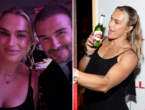 Toptennisster Aryna Sabalenka straalt tijdens avondje uit met David Beckham: 'In goed gezelschap'
