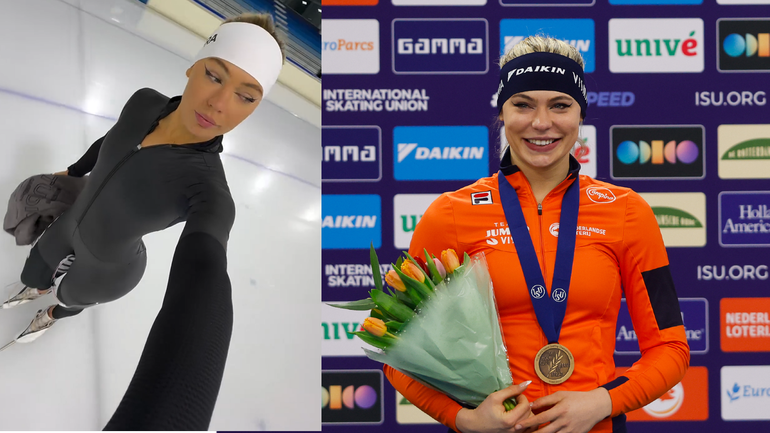 IJdele Jutta Leerdam past haar look op de schaatsbaan aan