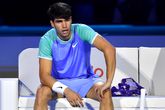 Carlos Alcaraz beleefde geen fijne middag in Turijn. © Getty Images