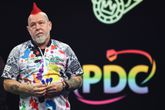 Peter Wright ligt uit de Grand Slam of Darts. ©PDC