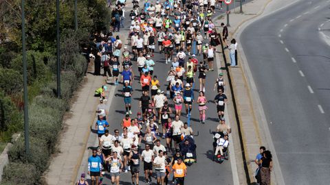 De marathon van Athene ter illustratie © Getty Images