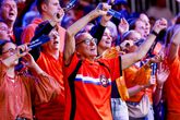 Nederland wordt op het WK handbal massaal gesteund door duizenden fans en dat maakt indruk op andere landen © Getty Images