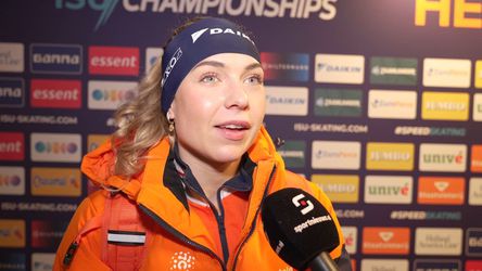 Topschaatsster Joy Beune na dramatische EK-ontknoping: 'Ik heb me echt groot moeten houden'