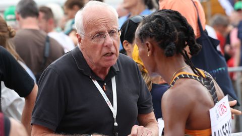 Jos Hermens en Sifan Hassan © Getty Images