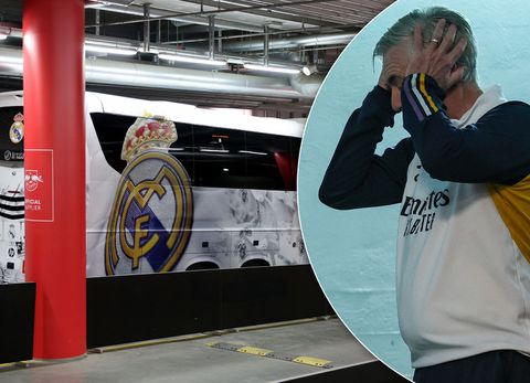 Real Madrid komt met schrik vrij: spelersbus aangereden op snelweg richting Leipzig
