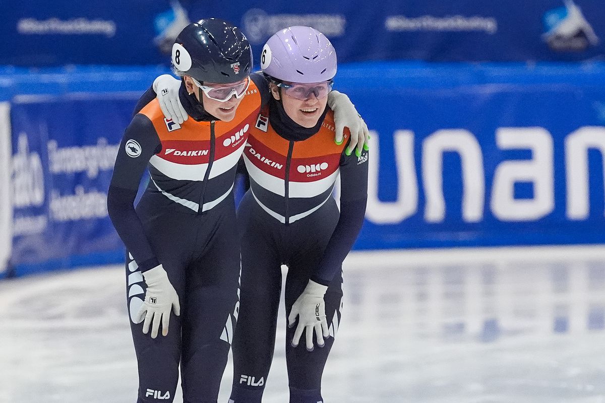 WK shorttrack | Michelle Velzeboer, het zusje van Xandra Velzeboer: 'Ik wil niet het mindere zusje zijn'