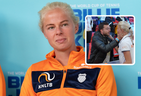 Bekende broer uit zijn dak voor Nederlandse toptennisster: 'Zat daar in m'n eentje te janken'