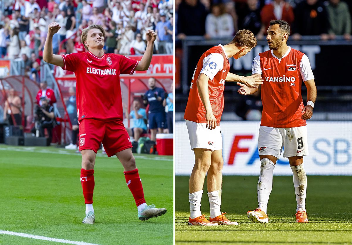 FC Twente en AZ moeten mogelijk beslissingswedstrijd spelen om derde plaats en voorronde Champions League