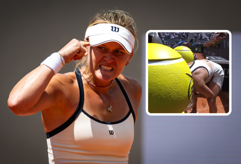 Toptennisster stormt direct na wedstrijd naar prullenbak om opmerkelijke reden