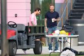 David Beckham op het trainingscomplex van Inter Miami met Lionel Messi. ©Getty Images