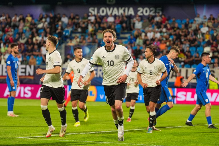 Duitse spits steelt de show en heeft in één duel al evenveel goals als topscorers van vorig EK onder 21