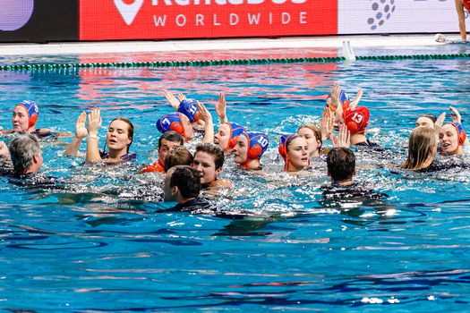 Nederlandse waterpolosters lopen deukje in zelfvertrouwen op net voor Spelen