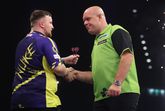 Luke Littler en Michael van Gerwen © Getty Images