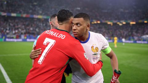 Cristiano Ronaldo en Kylian Mbappé © Getty Images