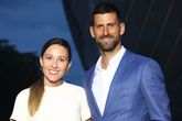 Novak Djokovic en zijn vrouw Jelena. Getty Images