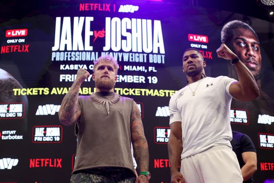 Anthony Joshua heeft ijzingwekkende woorden voor Jake Paul richting gevecht: 'Dat zal hij nooit zien'